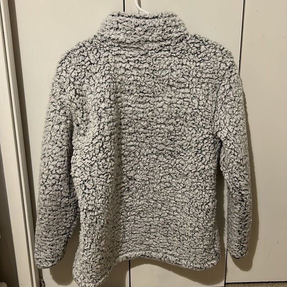 Pink Sherpa Jacket Quarter Zip Size Adult XS - Picture 2 of 3